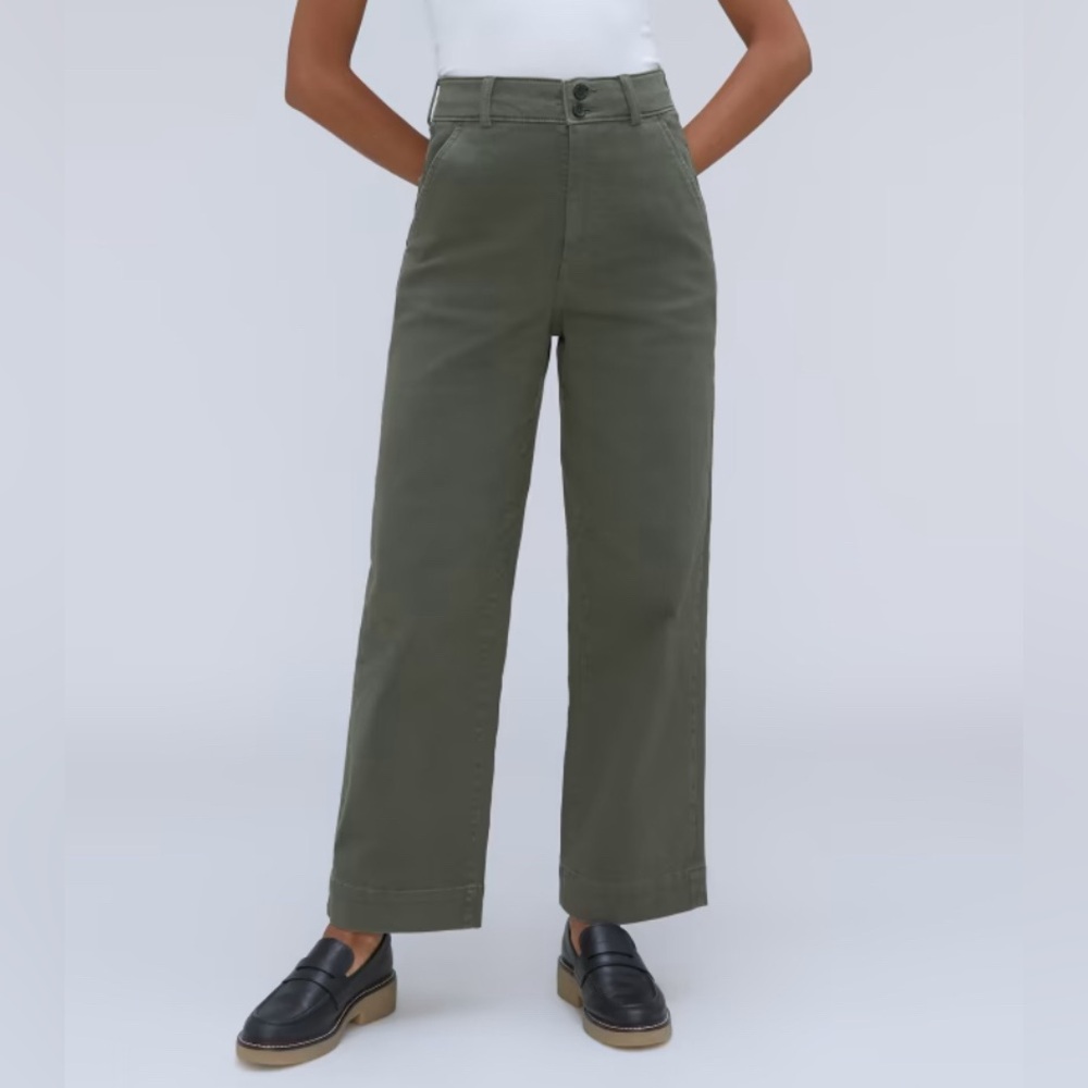 Everlane The Organic Wide leg pant size 4 in Kambaba NEW with tag